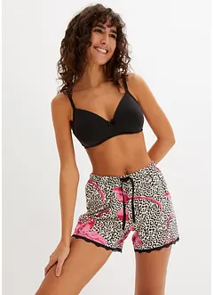 Short met sierlijk kant (set van 2), bonprix