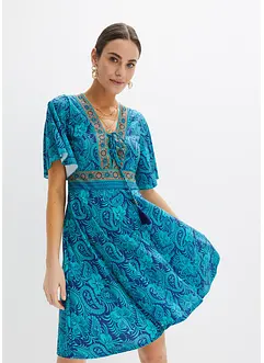 Gedessineerde jersey jurk, bonprix
