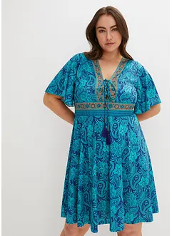 Gedessineerde jersey jurk, bonprix