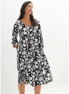 Midi jurk van soepele viscose, bonprix