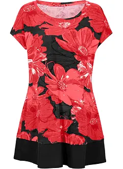 Longshirt met chiffon, bonprix