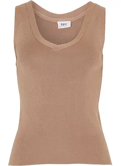 Lichte, gebreide top met V-hals, bonprix