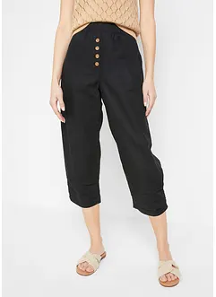 Broek in een linnen-katoenmix, bonprix