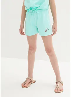 Meisjes jersey short (set van 2) van biologisch katoen, bonprix