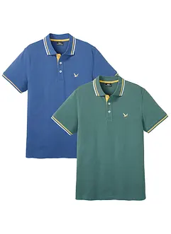 Poloshirt, korte mouwen (set van 2), bonprix