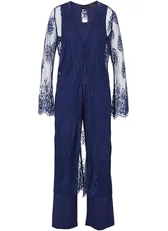 Jumpsuit en kanten vest (2-dlg. set), bonprix