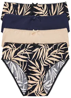 Maxislip (set van 4) met biologisch katoen, bonprix