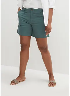 High waist short van twill, bonprix