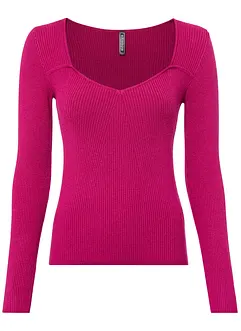 Gebreid shirt in bustierlook, bonprix