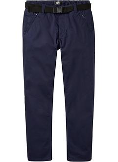 Waterafstotende outdoor broek van stretch-twill met riem, straight, bpc bonprix collection