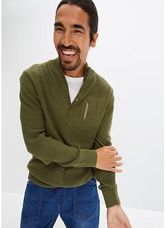 Trui met knoopsluiting, John Baner JEANSWEAR