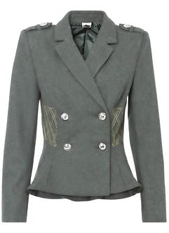 Korte coat met gouden knopen, BODYFLIRT boutique