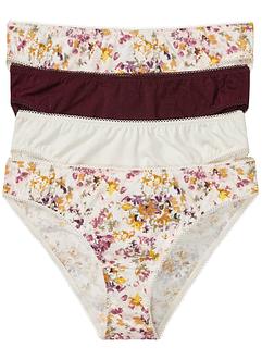 Slip (set van 4) met biologisch katoen, bpc bonprix collection