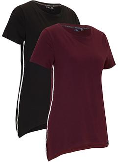 Outdoor shirt met puntige onderrand (set van 2), bpc bonprix collection
