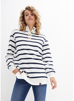 Lange sweater met schipperskraag, John Baner JEANSWEAR