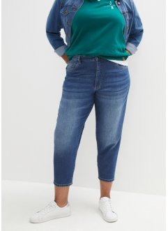 Stretch mom jeans met biologisch katoen, cropped, John Baner JEANSWEAR