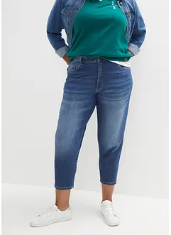 Stretch mom jeans met biologisch katoen, cropped, bonprix