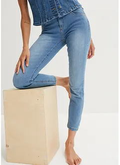 Slim fit jeans mid waist, cropped, bonprix