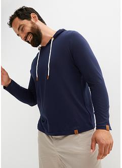 Longsleeve met capuchon van biologisch katoen, bpc bonprix collection