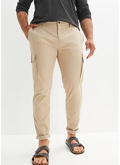 Slim fit stretch cargo broek met comfort fit, straight, bpc bonprix collection