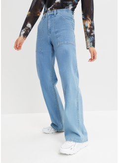 Wijde jeans met biologisch katoen, RAINBOW