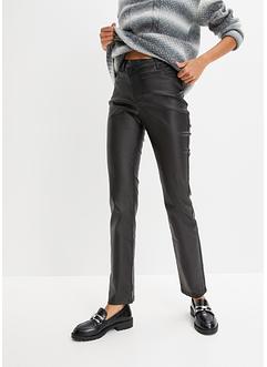 Imitatieleren broek met schuine band, RAINBOW