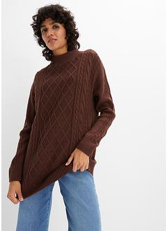 Oversized trui met opstaande kraag, bpc bonprix collection