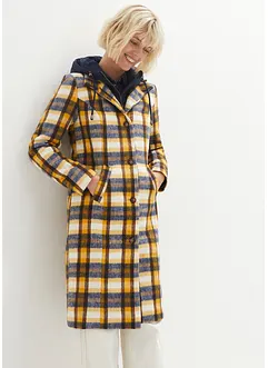 Korte coat met wol, layerlook, bonprix