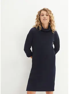 Oversized jurk met wijde kraag, bonprix