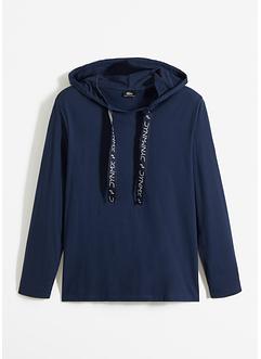Longsleeve met capuchon van biologisch katoen, bpc bonprix collection