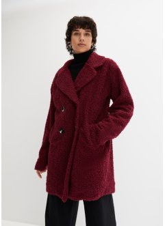 Korte oversized coat in wollen look, RAINBOW