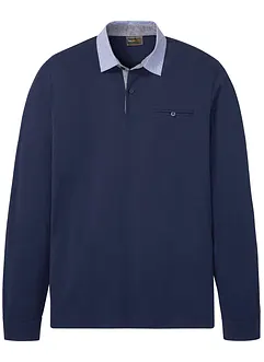 Piqué poloshirt met lange mouwen, bonprix