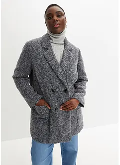 Korte jas in wollen look, bonprix