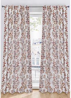 Transparant gordijn met bladerprint (1 stuk), bpc living bonprix collection