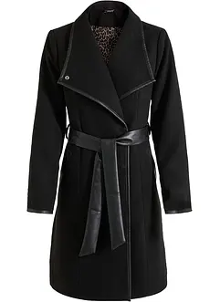 Lange jas in wollen look, bonprix