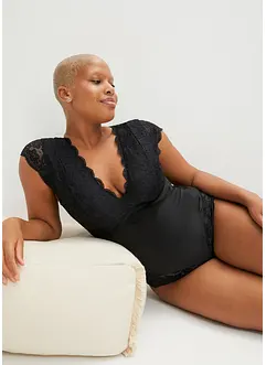 Fluwelen body zonder beugels, bonprix