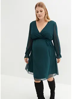 Zwangerschapsjurk/voedingsjurk met decoratieve strikjes, bonprix