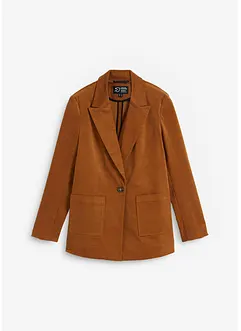 Corduroy blazer met opgestikte zakken en biologisch katoen, bonprix