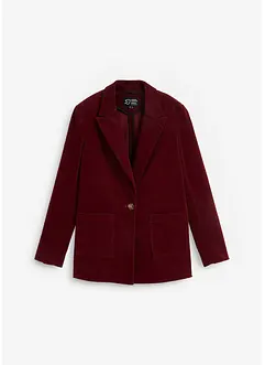 Corduroy blazer met opgestikte zakken en biologisch katoen, bonprix