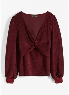 Glittershirt met knoopdetail, bpc selection