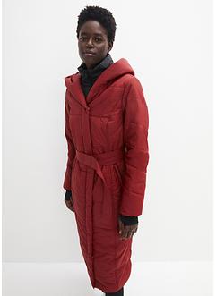Lange outdoor jas in layerlook met riem, waterafstotend, bpc bonprix collection