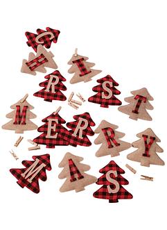 Kerstslinger met letters, bpc living bonprix collection