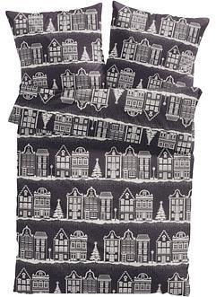 Dekbedovertrek met huizen, bpc living bonprix collection