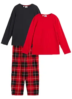 Kinderen pyjamabroek en 2 shirts met biologisch katoen (3-dlg. set), bonprix