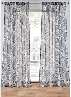 Transparant gordijn met abstracte bloemenprint (1 stuk), bpc living bonprix collection