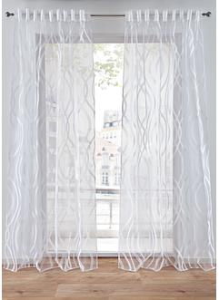Transparant ausbrenner gordijn met golven (1 stuk), bpc living bonprix collection