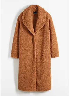 Lange jas van teddy fleece, bonprix