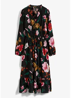 Midi jurk van soepele viscose, bonprix