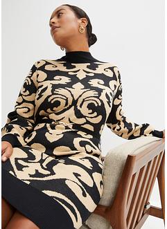 Gebreide jurk van jacquard, BODYFLIRT