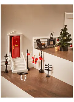 Ornament miniatuur kabouterdeur met toebehoren (20-dlg. set), bonprix